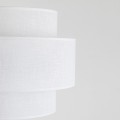 Minimalistyczna lampa podłogowa CALISTO z białym abażurem do salonu 5894 TK