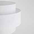 Minimalistyczna lampa podłogowa CALISTO z białym abażurem do salonu 5894 TK
