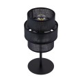 Klasyczna lampka nocna z podwójnym czarnym kloszem do sypialni 5895 TK Lighting