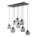 Lampa wisząca nad stół ze szkklanymi grafitowymi kloszami CUBUS 4113 TK Lighting