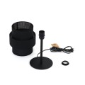 Klasyczna lampka nocna z podwójnym czarnym kloszem do sypialni 5895 TK Lighting