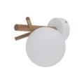 Kinkiet SHERON gwint G9 moc 6W styl nowoczesny szklany klosz | biały 5307 TK lighting