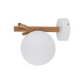Kinkiet SHERON gwint G9 moc 6W styl nowoczesny szklany klosz | biały 5307 TK lighting