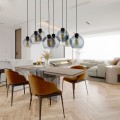 Lampa wisząca nad stół ze szkklanymi grafitowymi kloszami CUBUS 4113 TK Lighting