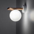 Kinkiet SHERON gwint G9 moc 6W styl nowoczesny szklany klosz | biały 5307 TK lighting