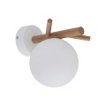 Kinkiet SHERON gwint G9 moc 6W styl nowoczesny szklany klosz | biały 5307 TK lighting