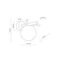 Kinkiet SHERON gwint G9 moc 6W styl nowoczesny szklany klosz | biały 5307 TK lighting