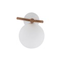 Kinkiet SHERON gwint G9 moc 6W styl nowoczesny szklany klosz | biały 5307 TK lighting