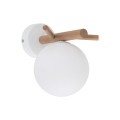 Kinkiet SHERON gwint G9 moc 6W styl nowoczesny szklany klosz | biały 5307 TK lighting