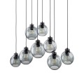 Lampa wisząca nad stół ze szkklanymi grafitowymi kloszami CUBUS 4113 TK Lighting