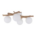 Lampa sufitowa w stylu eko, szklane mleczne klosze 4xG9 5309 TK Lighting