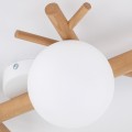 Lampa sufitowa w stylu eko, szklane mleczne klosze 4xG9 5309 TK Lighting
