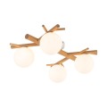 Lampa sufitowa w stylu eko, szklane mleczne klosze 4xG9 5309 TK Lighting