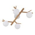 Lampa sufitowa w stylu eko, szklane mleczne klosze 4xG9 5309 TK Lighting