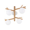 Lampa sufitowa w stylu eko, szklane mleczne klosze 4xG9 5309 TK Lighting