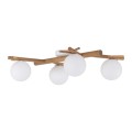 Lampa sufitowa w stylu eko, szklane mleczne klosze 4xG9 5309 TK Lighting
