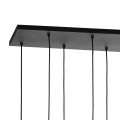 Lampa wisząca nad stół ze szkklanymi grafitowymi kloszami CUBUS 4113 TK Lighting