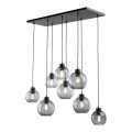 Lampa wisząca nad stół ze szkklanymi grafitowymi kloszami CUBUS 4113 TK Lighting