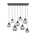Lampa wisząca nad stół ze szkklanymi grafitowymi kloszami CUBUS 4113 TK Lighting