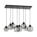 Lampa wisząca nad stół ze szkklanymi grafitowymi kloszami CUBUS 4113 TK Lighting
