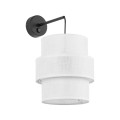 Kinkiet ścienny z białym podwójnym kloszem E27 do sypialni 5956 TK Lighting