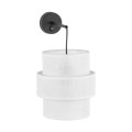 Kinkiet ścienny z białym podwójnym kloszem E27 do sypialni 5956 TK Lighting