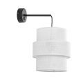 Kinkiet ścienny z białym podwójnym kloszem E27 do sypialni 5956 TK Lighting