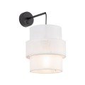 Kinkiet ścienny z białym podwójnym kloszem E27 do sypialni 5956 TK Lighting