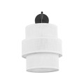 Kinkiet ścienny z białym podwójnym kloszem E27 do sypialni 5956 TK Lighting