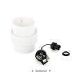 Kinkiet ścienny z białym podwójnym kloszem E27 do sypialni 5956 TK Lighting