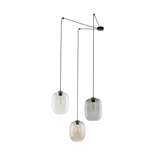 Lampa wisząca ELIO szklane podwieszane klosze 3xE27 5972 TK Lighting
