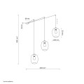 Lampa wisząca ELIO szklane podwieszane klosze 3xE27 5972 TK Lighting