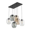Lampa wisząca na prostokątnej rozecie szklane klosze ELIO 6xE27 5974 TK Lighting