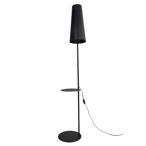 Lampa podłogowa czarna z półką 170cm nowoczesna 1xE27 5959 TK Lighting