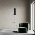 Lampa podłogowa czarna z półką 170cm nowoczesna 1xE27 5959 TK Lighting