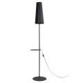 Lampa podłogowa czarna z półką 170cm nowoczesna 1xE27 5959 TK Lighting
