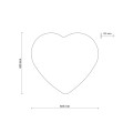 Lampa sufitowa serce klosz abażur beżowy HEART styl boho 757 TK Lighting