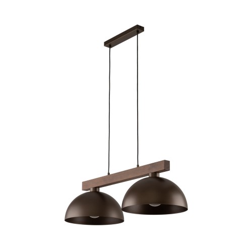 Lampa wisząca klosze metalowe OSLO kolor Orzech/Brązowy 4507 TK Lighting