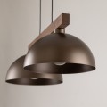 Lampa wisząca klosze metalowe OSLO kolor Orzech/Brązowy 4507 TK Lighting