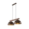 Lampa wisząca klosze metalowe OSLO kolor Orzech/Brązowy 4507 TK Lighting