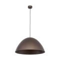 Lampa wisząca brązowa metalowy klosz w kształcie kopuły FARO 1xE27 4509 TK