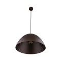 Lampa wisząca brązowa metalowy klosz w kształcie kopuły FARO 1xE27 4509 TK
