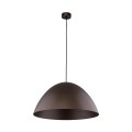 Lampa wisząca brązowa metalowy klosz w kształcie kopuły FARO 1xE27 4509 TK