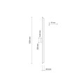 Kinkiet ścienny LED 3000K 1570lm NAVI kolor Czarny stal 4510 TK Lighting