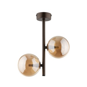 Lampa sufitowa ESTERA gwint G9 moc 6W styl nowoczesny szklany klosz | brązowy 4528 TK lighting