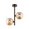 Lampa sufitowa ESTERA gwint G9 moc 6W styl nowoczesny szklany klosz | brązowy 4528 TK lighting