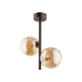 Lampa sufitowa ESTERA gwint G9 moc 6W styl nowoczesny szklany klosz | brązowy 4528 TK lighting