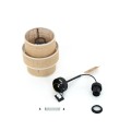 Kinkiet do sypialni w stylu boho CALISTO 1xE27 5400 TK Lighting