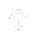 Lampka nocna w stylu boho CALISTO 1xE27 5404 TK Lighting