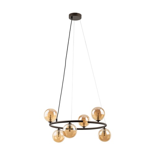 Lampa wisząca szklane klosze kule ANABELLE kolor Brązowy 6571 TK Lighting